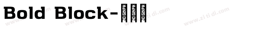 Bold Block字体转换